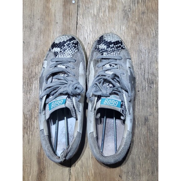 Golden Goose GGDB Superstar Lace Up Python Toe Sneakers Shoes 37 - Picture 4 of 15